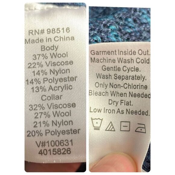 NWT Coldwater Creek Ombre Tweed Cardigan Sweater S - Picture 8 of 8